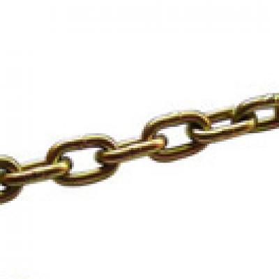 USA STANDARD LINK CHAIN WITH DELTA RING AND GRAB HOOK EACH ON ONE END