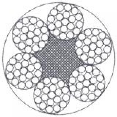 STEEL WIRE ROPE 6X19+NF