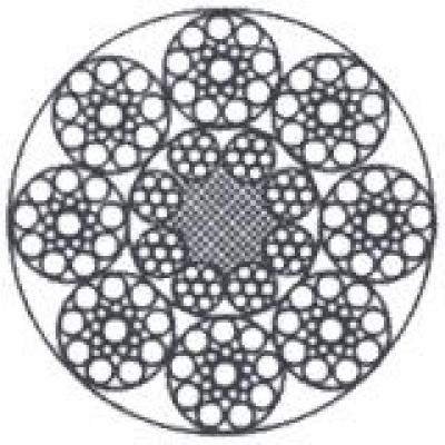 STEEL WIRE ROPE 8X19S+8X7+NF