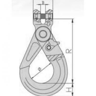CLEVIS SELF LOCKING HOOK