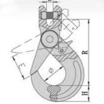 EURO CLEVIS SELF LOCKING HOOK