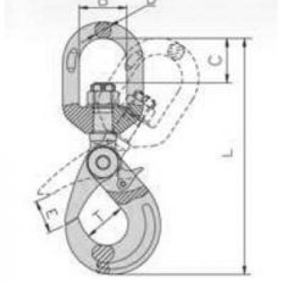 EURO SWIVEL SELF LOCKING HOOK