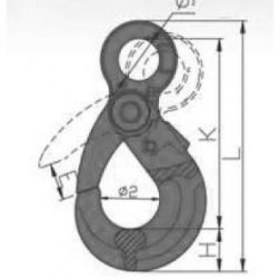 US EYE SELF LOCKING HOOK