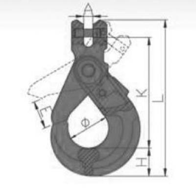 US CLEVIS SELF LOCKING HOOK