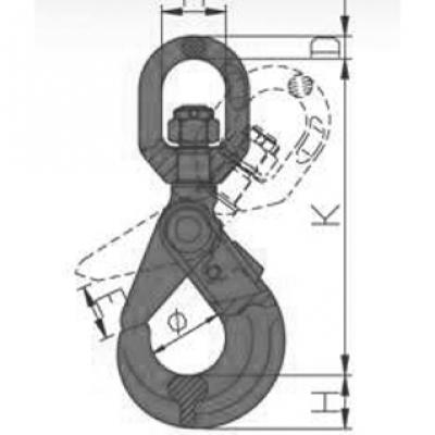 US SWIVEL SELF LOCKING HOOK