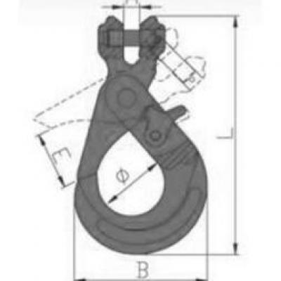 ITALIAN CLEVIS SELF LOCKING HOOK