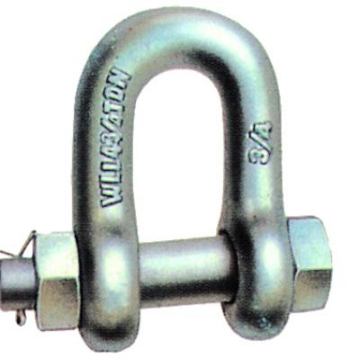 U.S.TYPE FORGED BOLT SAFETY CHAIN SHACKLE,H.D.G.