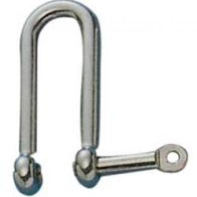 LONG D SHACKLE WITH LOCK PIN,AISI316