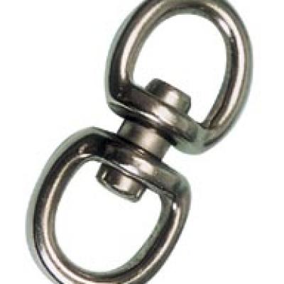 MALLEABLE STEEL SWIVEL, NICKLE PLATED