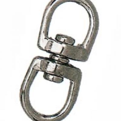 ZINC ALLOY SWIVEL, EYE&EYE, NICKLE PLATED