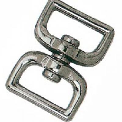 ZINC ALLOY SWIVEL, D TYPE, NICKLE PLATED
