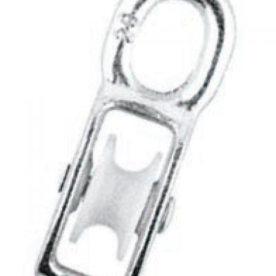 DIE CAST SINGLE PULLEY W/ NYLON WHEEL, GALV.