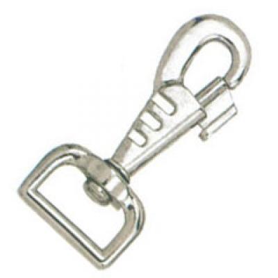 SWIVEL ROUND EYE BOLT SNAP, ZINC ALLOY, NKL PL