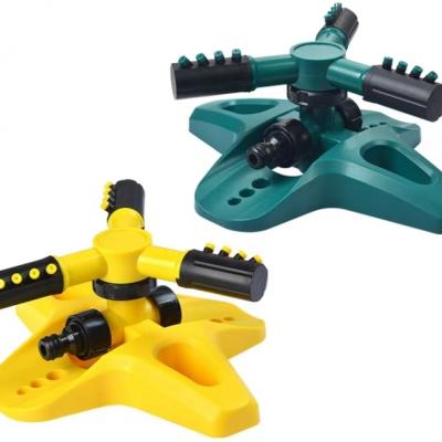 Series-connected rotating spray head